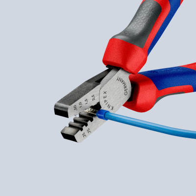 Інструмент для обжиму контактних гільз KNIPEX 0.25-2.5 кв.мм 97 62 145 A