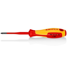 Викрутка діелектрична KNIPEX VDE 1000V Slim Phillips PH1х80 мм 98 24 01 SL 