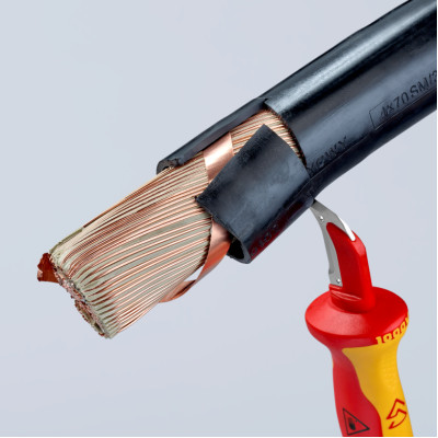 Нож диэлектрический для удаления изоляции KNIPEX 98 55