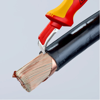 Нож диэлектрический для удаления изоляции KNIPEX 98 55