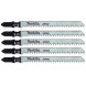 Полотна по дереву для лобзика 5 шт Makita HCS 105х76х2.9 мм T 101 D B-10 A-85628