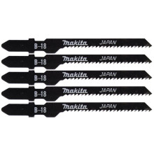 Полотна по дереву для лобзика 5 шт Makita HCS 77х44х1.8 мм T 119 BO B-18 A-85709
