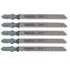 Полотна по дереву для лобзика 5 шт Makita HCS 90х63х2.1 мм T 101 BR B-19 A-85715