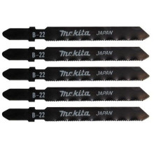 Полотна по металу для лобзика 5 шт Makita HSS 76х52х1.1 мм T 118 A B-22 A-85737