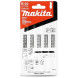 Полотна по металу для лобзика 5 шт Makita HSS 76х52х1.1 мм T 118 A B-22 A-85737