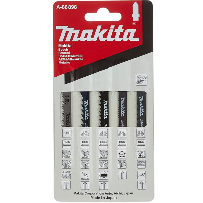 Набір полотен універсальний для лобзика 5 шт Makita A-86898