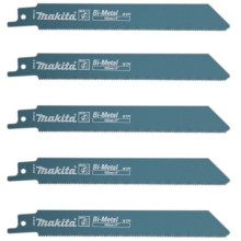 Полотна по металу для шабельної пили 5 шт Makita Bi-Metal 152х0.9 мм 18 TPI S 922 EF B-05169