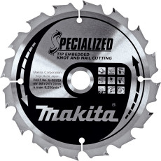 Диск пильний по дереву з цвяхами Makita SPECIALIZED 165x20х16 B-09329