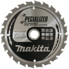 Диск пильний по дереву з цвяхами Makita SPECIALIZED 165x20х24 B-09391