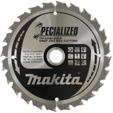 Диск пильний по дереву з цвяхами Makita SPECIALIZED 165x20х24 B-09391