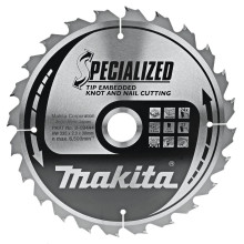 Диск пильний по дереву з цвяхами Makita SPECIALIZED 235x30х24 B-09444