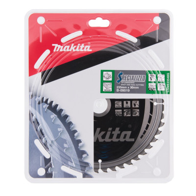 Диск пильний по дереву з цвяхами Makita SPECIALIZED 235x30х48 B-09519