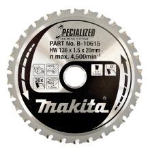 Диск пильний по металу Makita SPECIALIZED 136х20х30 B-10615