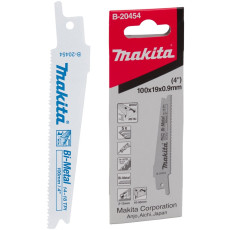Полотна универсальные для сабельной пилы 5 шт Makita Bi-Metal 100х0.9 мм 14-18 TPI B-20454