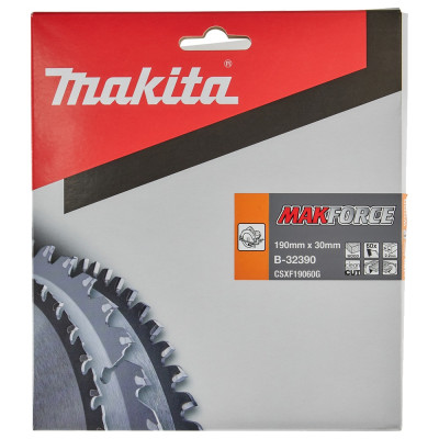 Диск пильний по дереву Makita MAKForce 190х30х60 B-32390