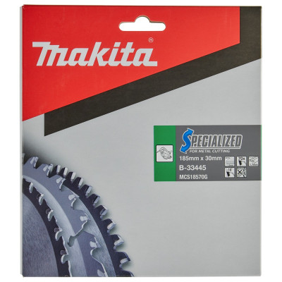 Диск пильний по сталі Makita SPECIALIZED 185x30х70 B-33445