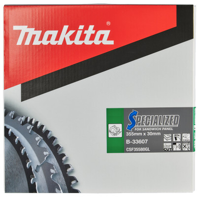 Диск пильный по сэндвич-панелям Makita SPECIALIZED 355х30х80 B-33607