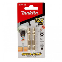 Біти ударні подовжені 2 шт Makita Impact Gold PZ2 50 мм B-39182