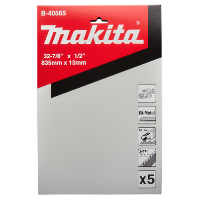 Полотно для стрічкових пил Makita 835х13 мм 24 TPI B-40565