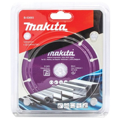 Круг алмазный по металлу Makita SPECIALIZED 125х22,23х1.3 мм B-53693