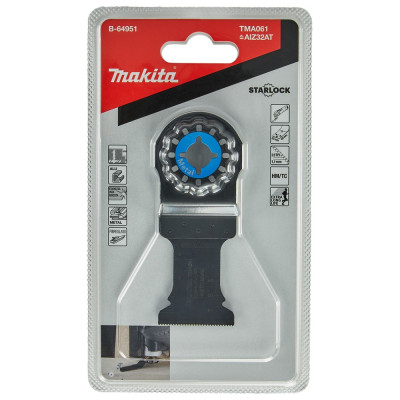 Занурювальне полотно-насадка для реноватора по металу Makita HM 32х40 мм OIS, Starlock, Starlock PLUS, Starlock MAX B-64951