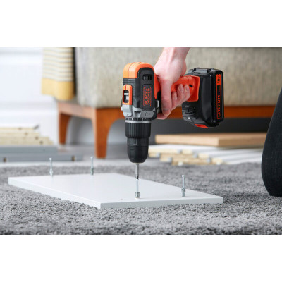 Дрель-шуруповёрт ударная аккумуляторная BLACK+DECKER BCD003C1