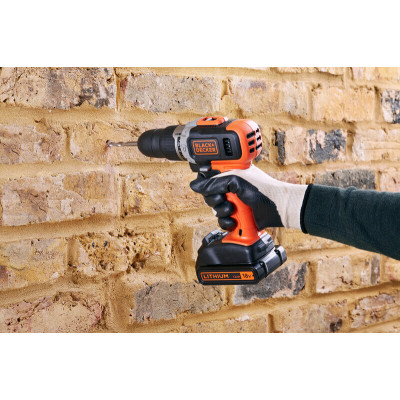 Дрель-шуруповёрт ударная аккумуляторная BLACK+DECKER BCD003C1