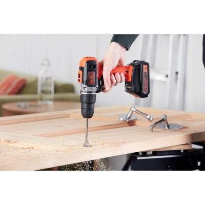 Дрель-шуруповёрт ударная аккумуляторная BLACK+DECKER BCD003C1