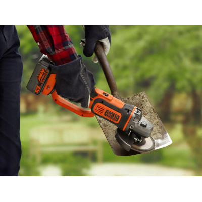 Кутова шліфмашина акумуляторна BLACK+DECKER BCG720N без АКБ