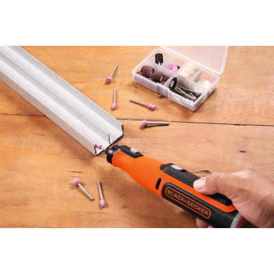 Прямая шлифмашина аккумуляторная BLACK+DECKER BCRT8I
