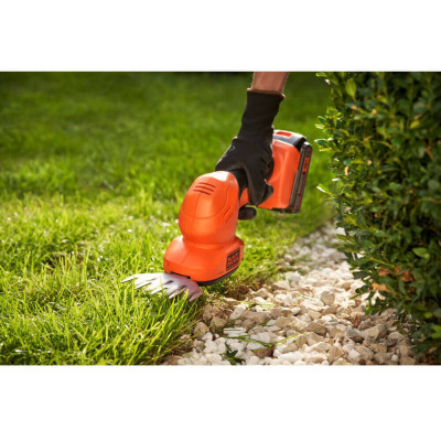 Ножиці акумуляторні для кущів та трави BLACK+DECKER BCSS18D1