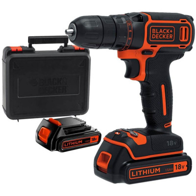 Дрель-шуруповёрт аккумуляторная BLACK+DECKER BDCDC18KB