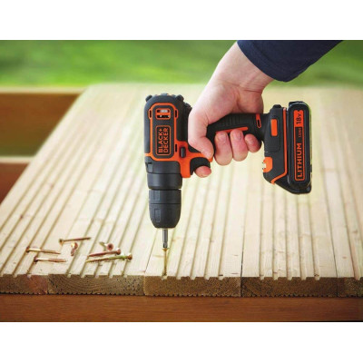 Дрель-шуруповёрт аккумуляторная BLACK+DECKER BDCDC18KB