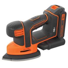 Вібраційна шліфмашина акумуляторна BLACK+DECKER BDCDS18