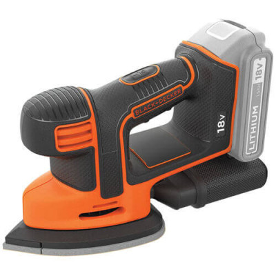 Вібраційна шліфмашина акумуляторна BLACK+DECKER BDCDS18N без АКБ