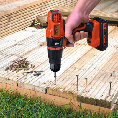 Дриль-шуруповерт ударний акумуляторний BLACK+DECKER BDCH188N без АКБ