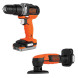 Набір акумуляторних інструментів BLACK+DECKER BDCK121S1S