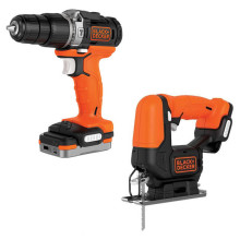 Набір акумуляторних інструментів BLACK+DECKER BDCK122S1S