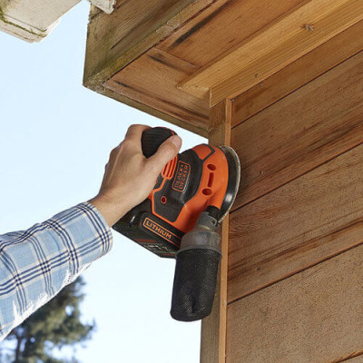 Эксцентриковая шлифмашина аккумуляторная BLACK+DECKER BDCROS18N без АКБ