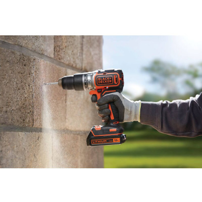 Дриль-шуруповерт ударний акумуляторний BLACK+DECKER BL188N без АКБ