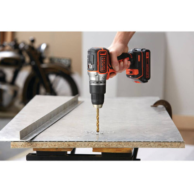 Дриль-шуруповерт ударний акумуляторний BLACK+DECKER BL188N без АКБ