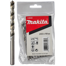 Свердла по металу 10 шт Makita HSS-G 6.5х101 мм D-06432