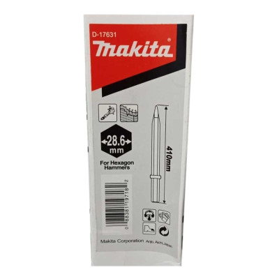 Списоподібне зубило Makita 410 мм HEX 28 D-17631