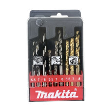 Набір свердел універсальний 9 шт Makita 5.5-8 мм D-30069