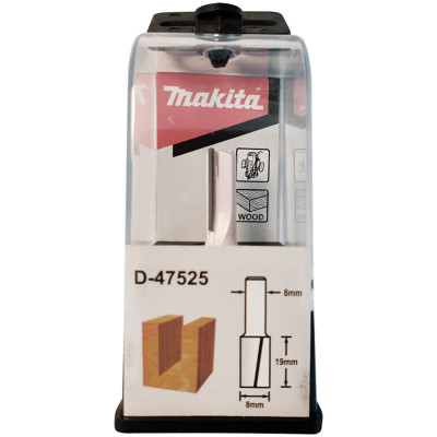 Фреза прямая по дереву 2 ножа Makita D8 l19 d8 D-47525