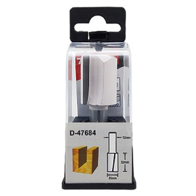 Фреза пряма по дереву 2 ножа Makita D25 l32 d12 D-47684