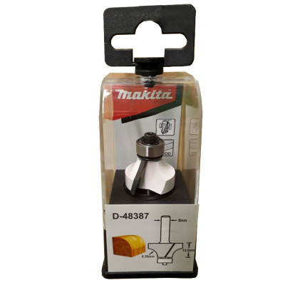 Фреза фасочна по дереву Makita D25.4 l13.5 d8 R6.35 D-48387