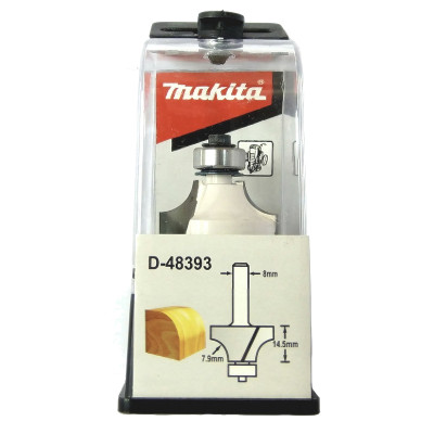 Фреза фасочна по дереву Makita D28.6 l14.5 d8 R7.9 D-48393