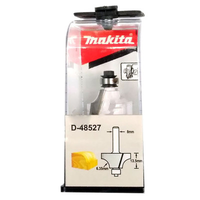 Фреза фігурна по дереву Makita D25.4 l13.5 d8 R6.35 D-48527
