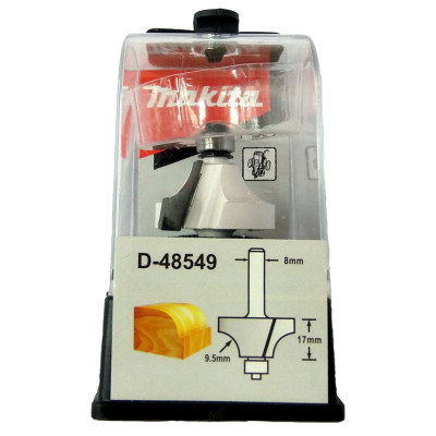 Фреза фигурная по дереву Makita D31.8 l17 d8 R9.5 D-48549